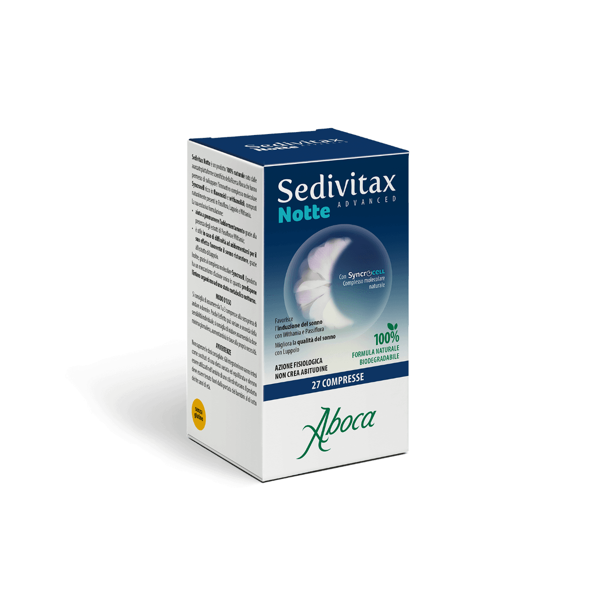Pasiflora + Withania – 27 comprimidos Noche | Sedivitax Notte Advanced