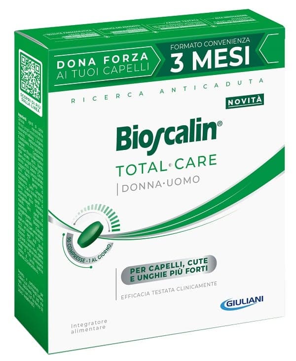 L-Arginina 50 mg + N-Acetilcisteína – 90 comprimidos | Bioscalin Total Care