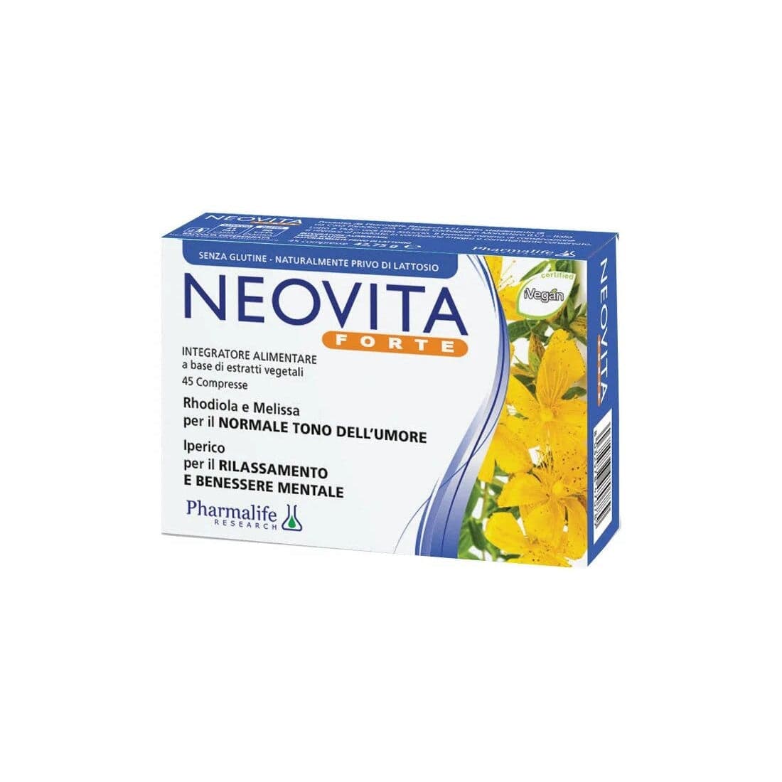 Rhodiola + Hipérico – 40 comprimidos | Pharmalife Research Neovita-Forte