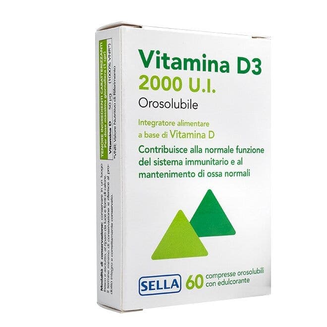 Vitamin D3 2000 UI Orosol – 60 comprimidos | Sella