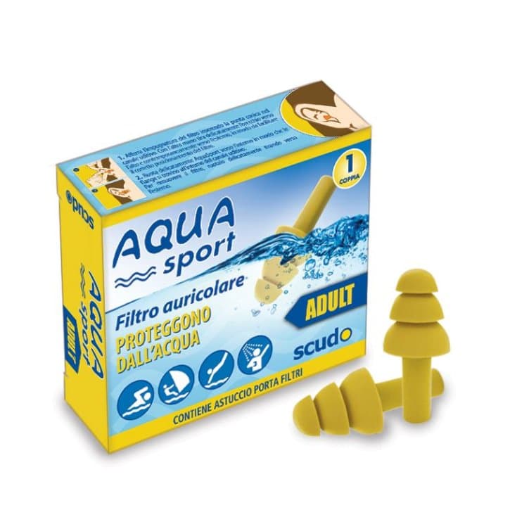 Tapones Scudo Aquasport Adultos – 2 unidades