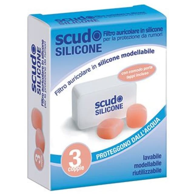 Earplug Scudo – 3 pares de tapones de silicona para oídos