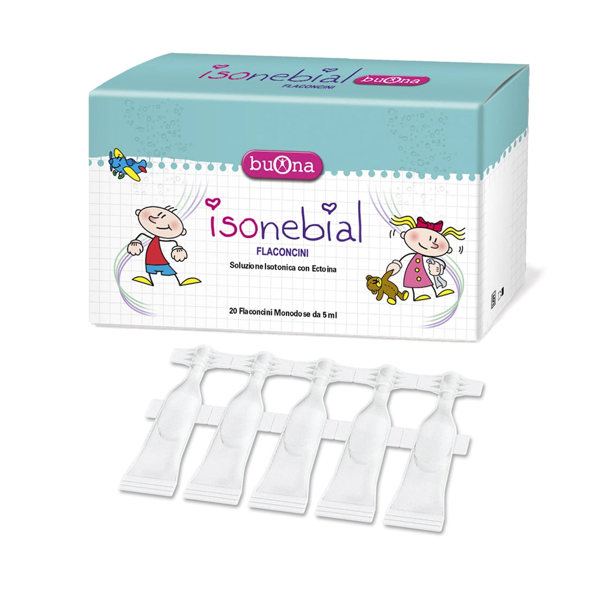 Isonebial 20 ampollas de 5 ml – Solución isotónica para lavado nasal