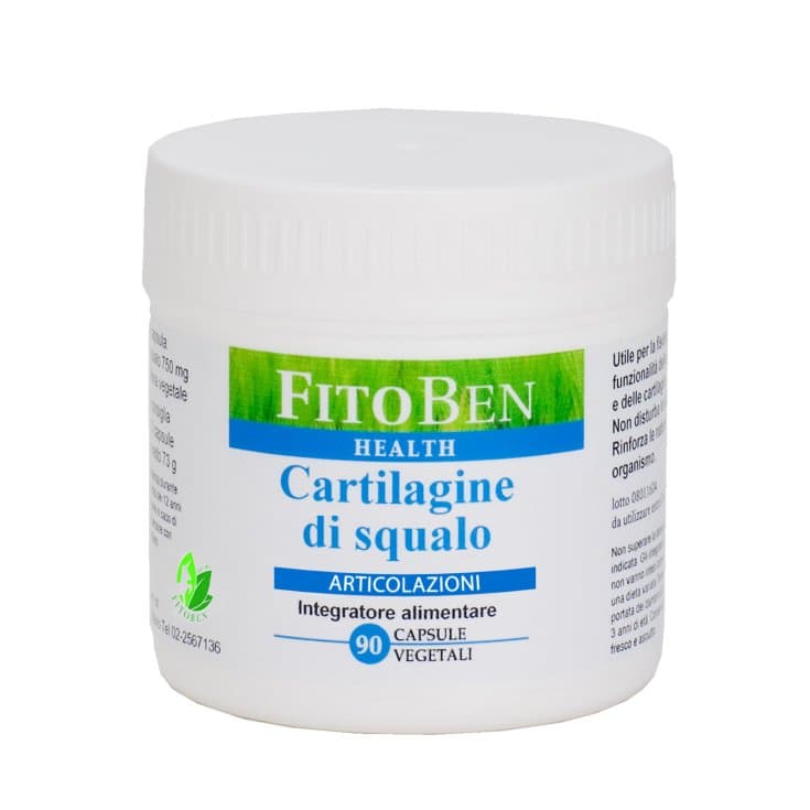 Cartilagine Squalo Fitoben – Proteínas + Minerales – 90 cápsulas