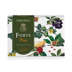 Ginseng 100 mg + Ashwagandha – 14 ampollas de 10 ml | Erbamea Forte Plus