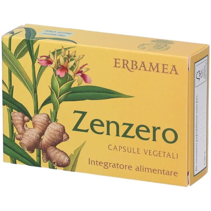 Zenzero ERBAMEA – 24 cápsulas de jengibre
