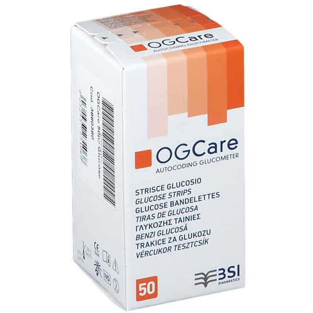OGCARE Glicemia – 50 tiras reactivas