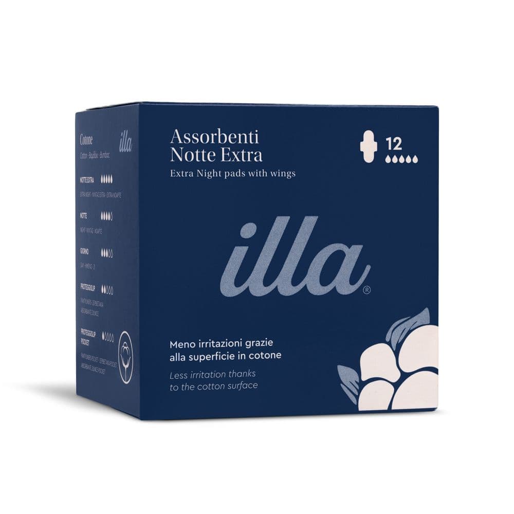 Illa Care Compresas Noche Extra – 10 unidades