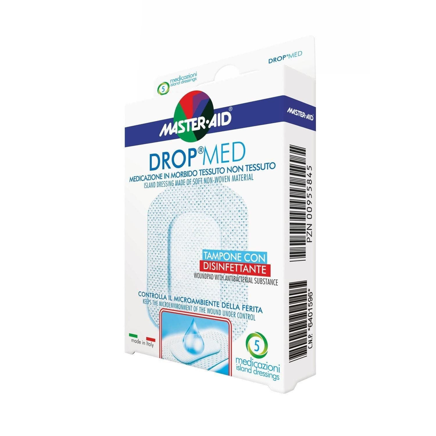 Drop Med Compresas para heridas 10 × 10 cm – 5 unidades
