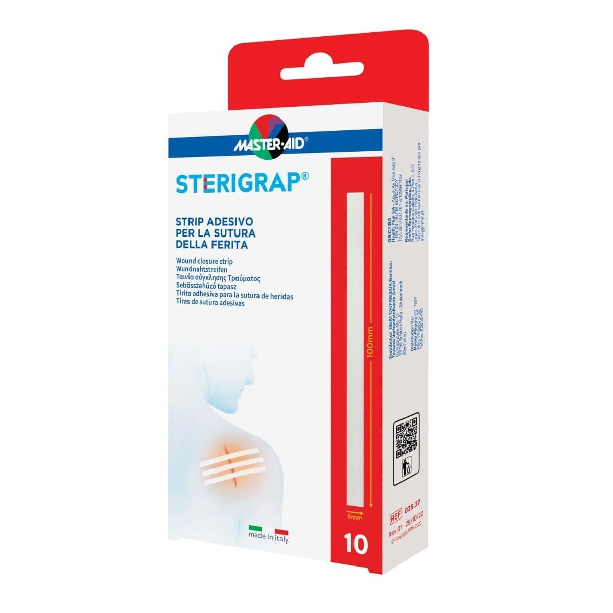 Sterigrap Strip 100x6 mm – Tiras de cierre estériles para heridas