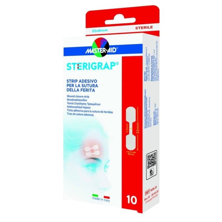 Sterigrap Strip 32x8 mm – Tiras de cierre estériles para heridas
