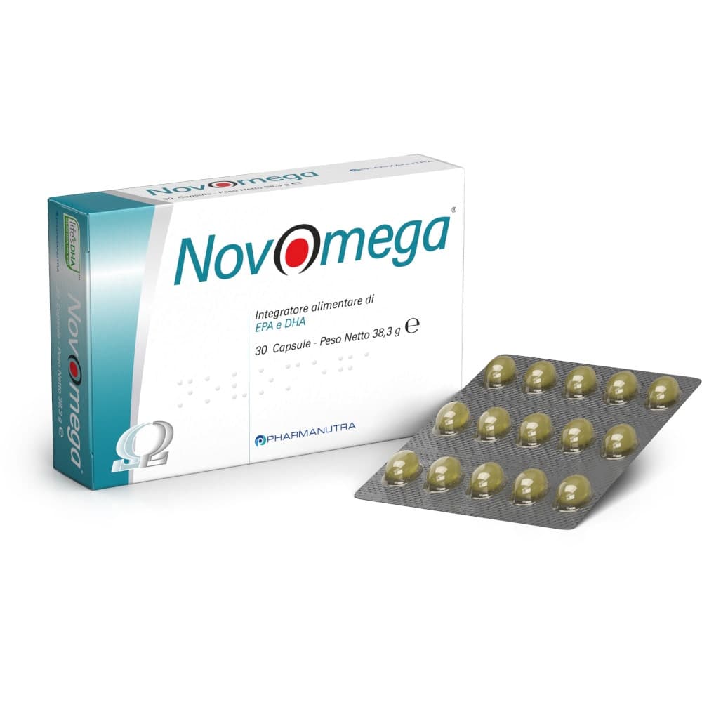 Omega-3 EPA y DHA + Vitamina E – 30 cápsulas | Novomega Integration