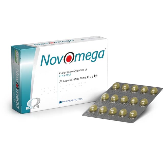 Omega-3 EPA y DHA + Vitamina E – 30 cápsulas | Novomega Integration