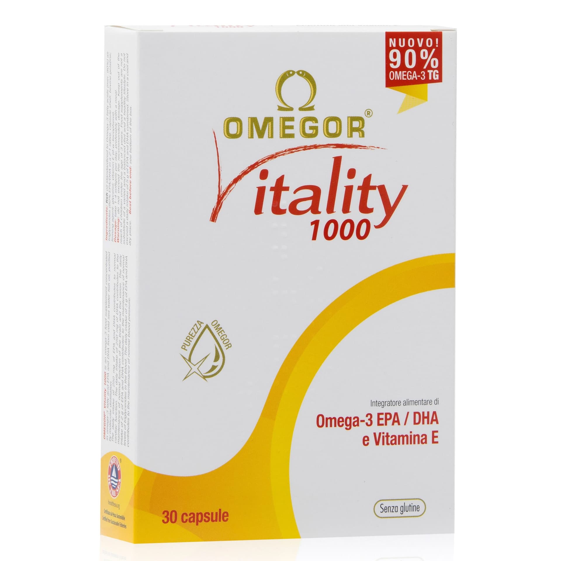 Omega-3 EPA y DHA – 30 cápsulas | Omegor Vitality 1000