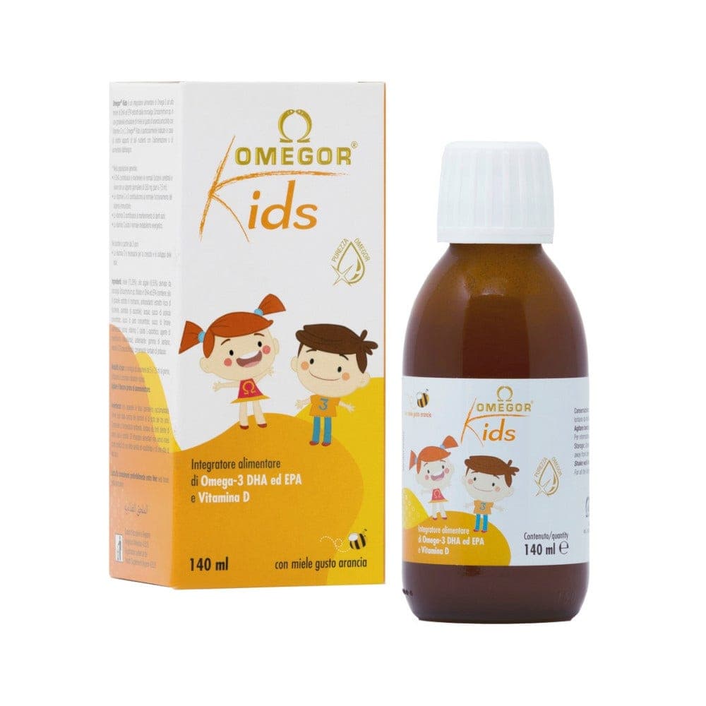 Omegor Kids Omega-3 EPA y DHA + Vitamina C – 140 ml de jarabe