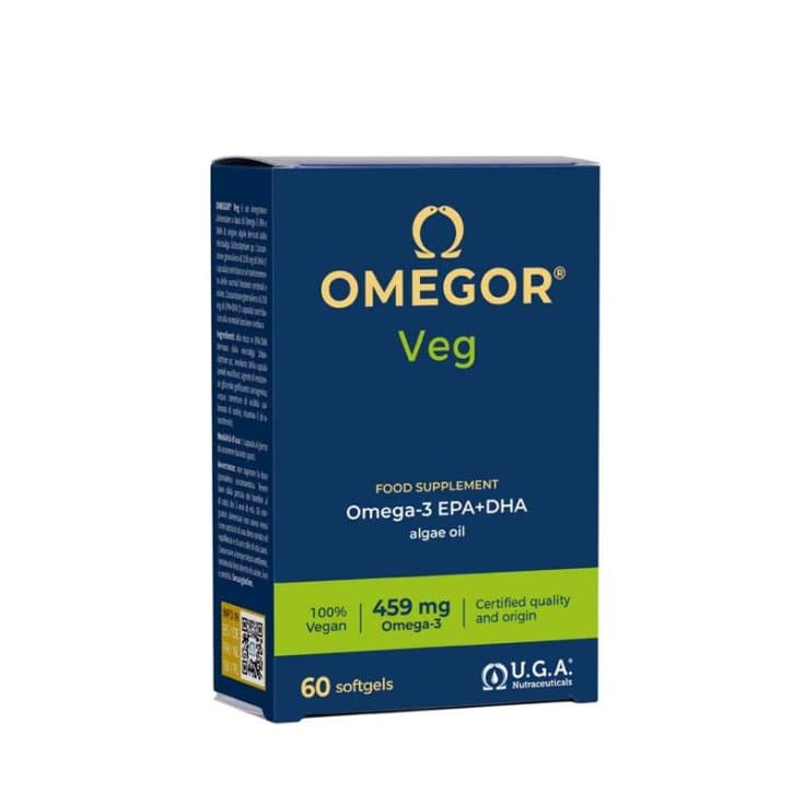 Omega-3 EPA y Omega-3 DHA – 60 cápsulas | Omegor Veg