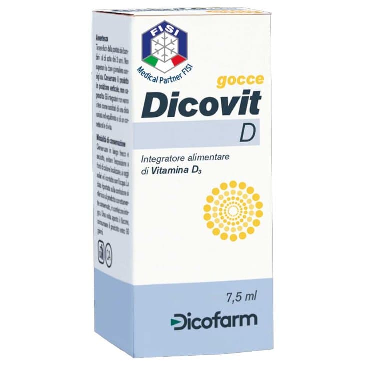 Dicovit D – Vitamina D3 400 UI + Calcio – 7,5 ml gotas