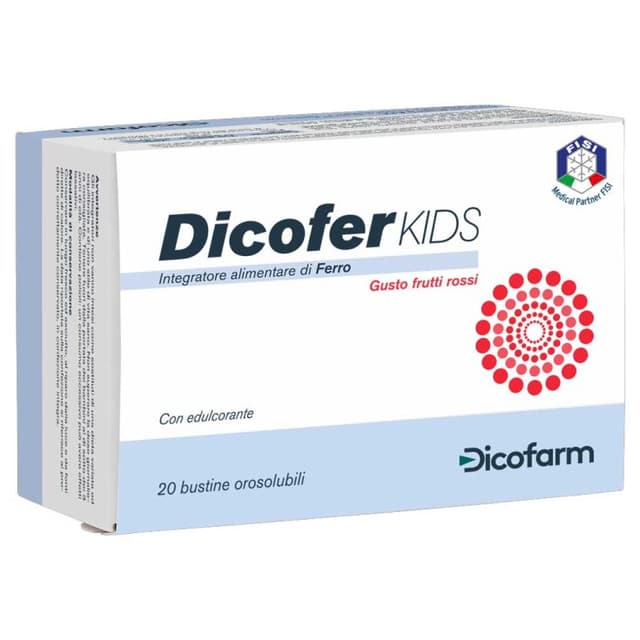 Dicofer Kids – Hierro – 20 sobres orosolubles