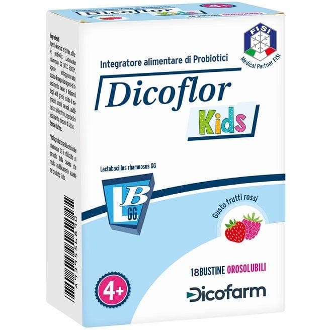 Probióticos con bacterias del ácido láctico – 18 sobres | Dicoflor Kids
