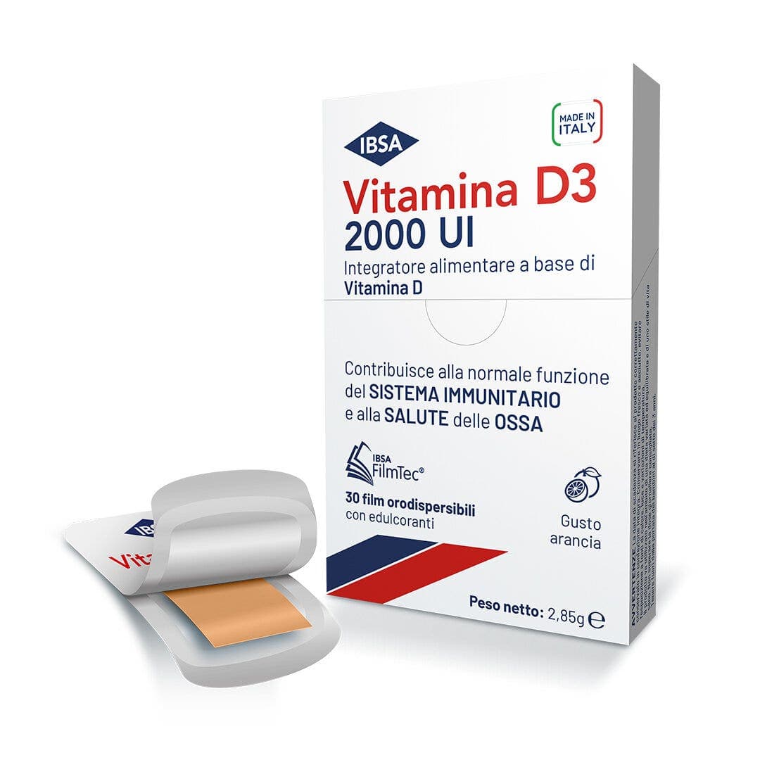 Vitamin D3 IBSA 2000 UI – 30 películas orodispersables