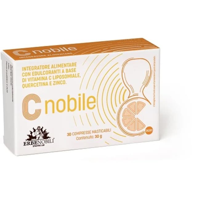 Vitamina C 500 mg + Zinc – 30 comprimidos masticables | C Nobile