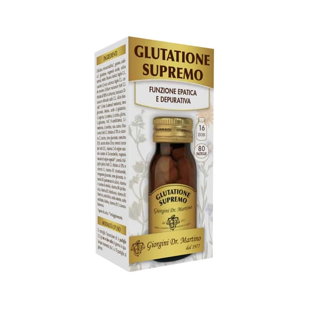 Glutatión 125 mg Supremo – 100 pastillas | Dr. Giorgini