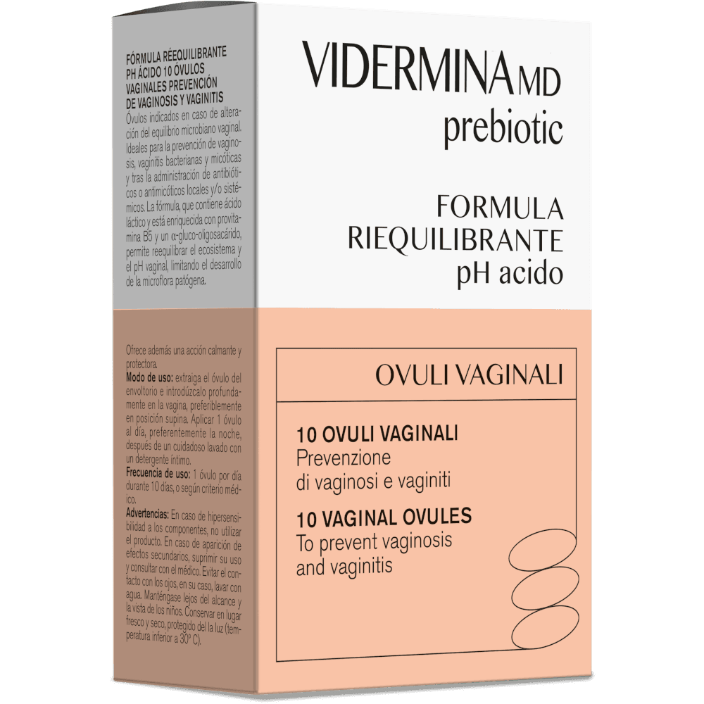 Vidermina Prebiotic Óvulos Vaginales – 10 unidades