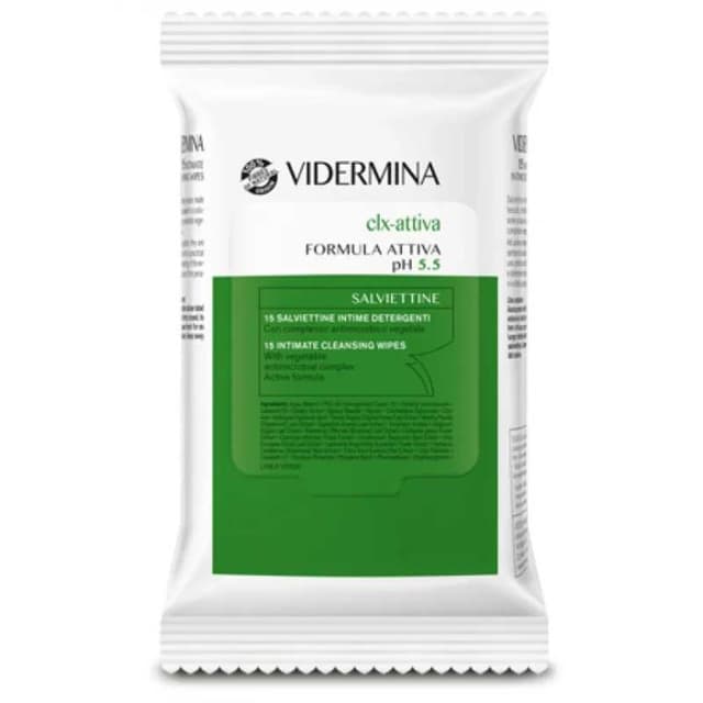 Vidermina CLX Attiv Intim – 15 toallitas