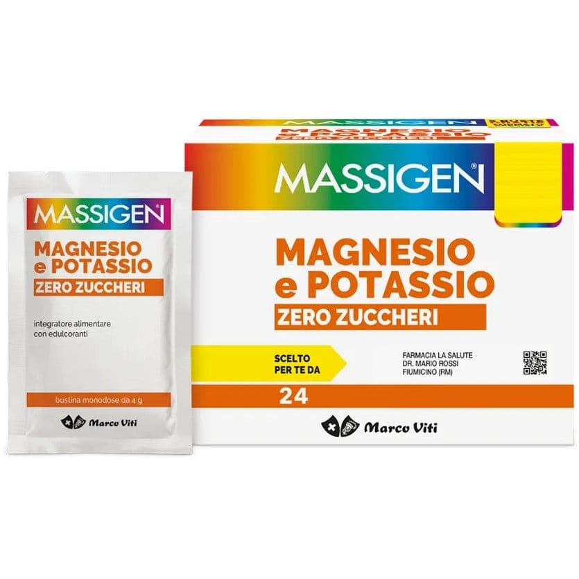Magnesio Potassio Zero – 24 sobres Magnesio y Potasio | Marco Viti
