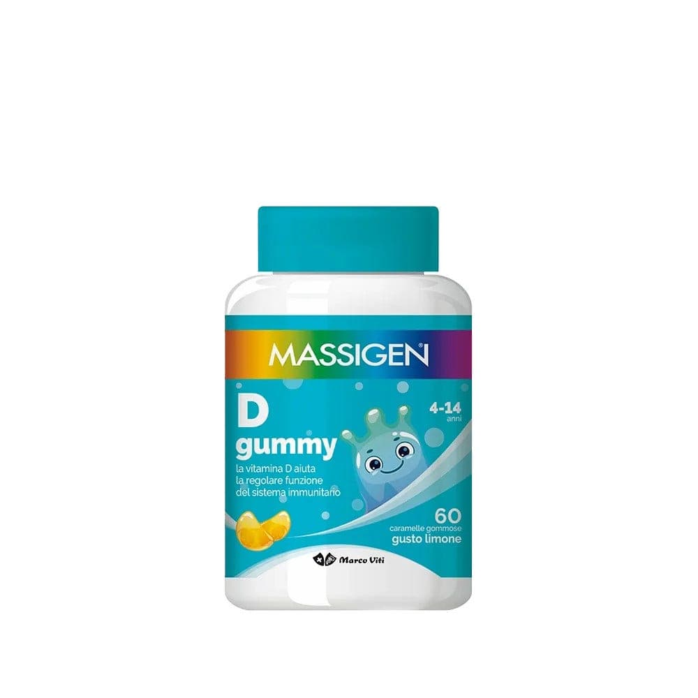 Massigen D Gummy – Vitamina C + Vitamina D3, 60 gominolas