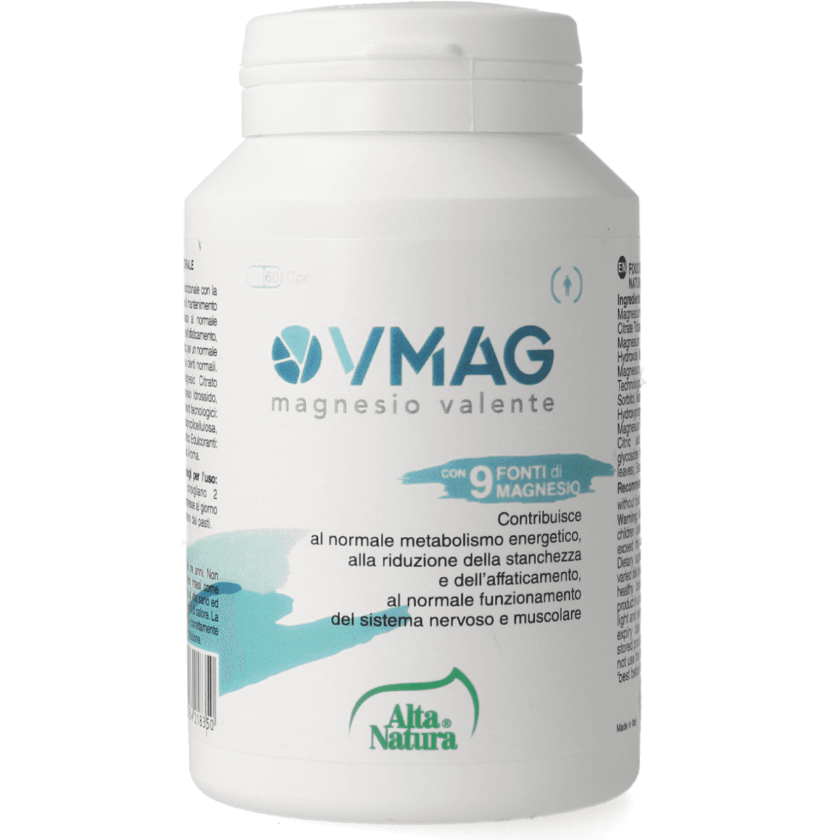VMag Magnesio – 60 comprimidos orosolubles de 1,5 g
