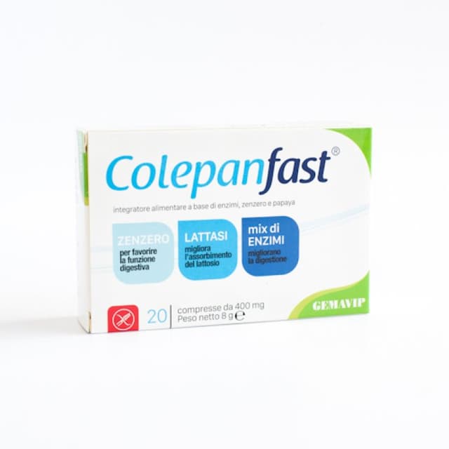 Colepanfast – Jengibre – 20 comprimidos de 400 mg