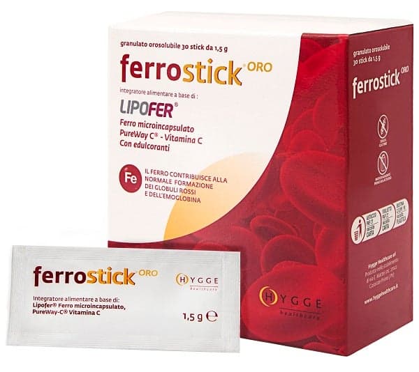 Ferrostick Hierro 30 mg + Vitamina C – 30 sobres