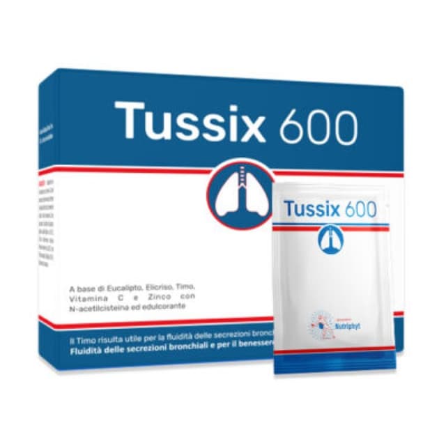 N-Acetilcisteína + Vitamina C – 20 sobres | Tussix 600