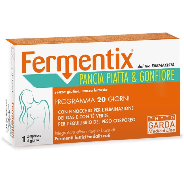 Fermentix Pancia Più Vientre Plano y Gases – 20 comprimidos