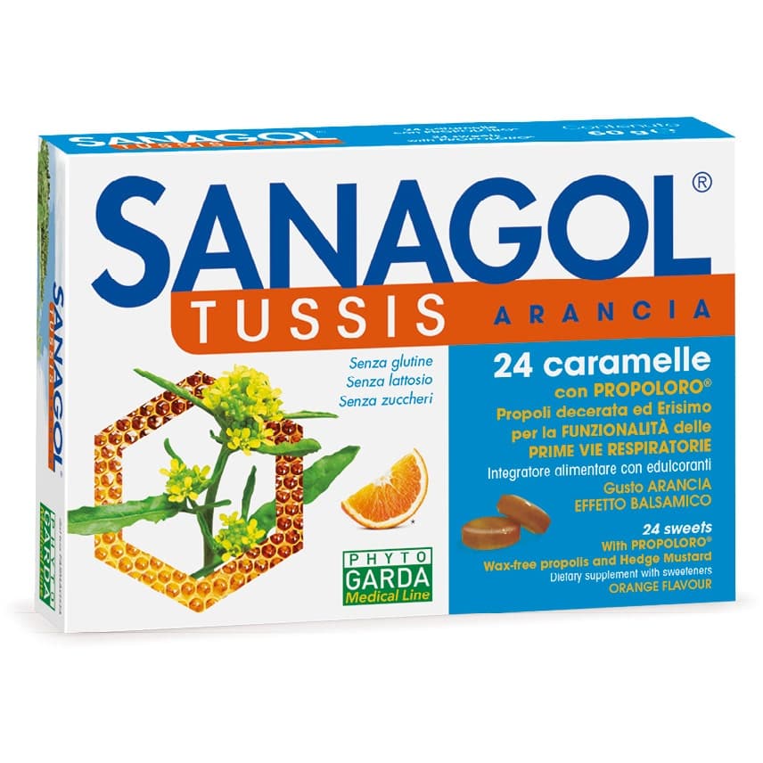 Sanagol Tuss Naranja – 24 pastillas