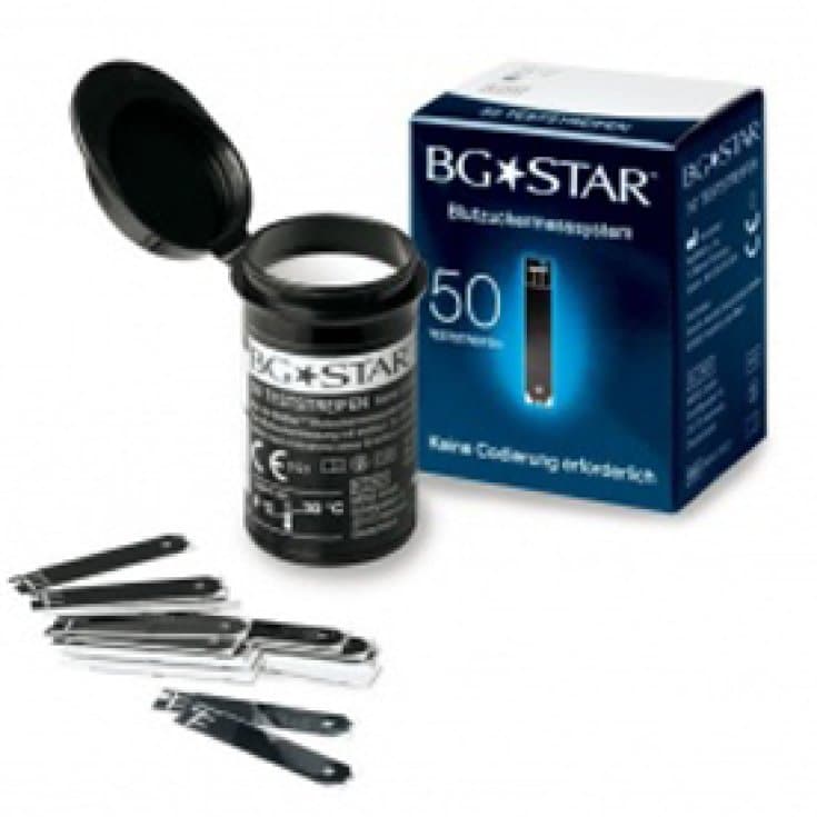 Tiras reactivas BGStar MyStarExtra – 50 uds.