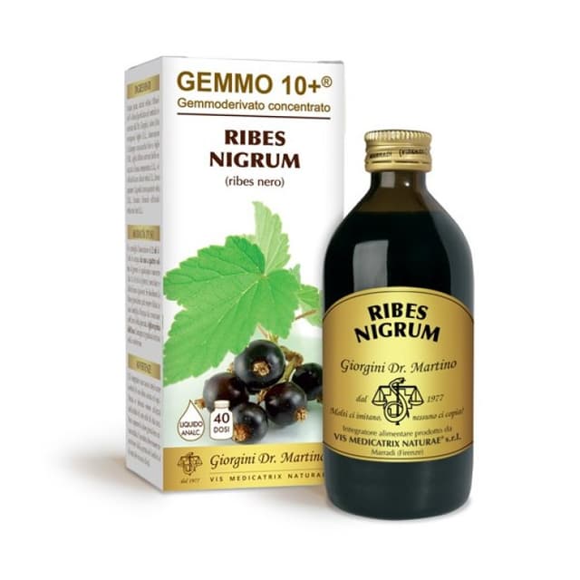 Ribes Nero Sin Alcohol – 10 ml + 200 ml Gemmoderivado | Dr. Giorgini