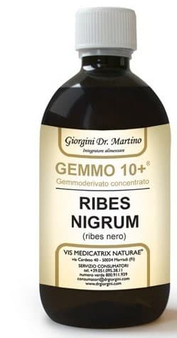 Ribes Nero Sin Alcohol – 10 ml + 500 ml Gemmoderivado | Dr. Giorgini