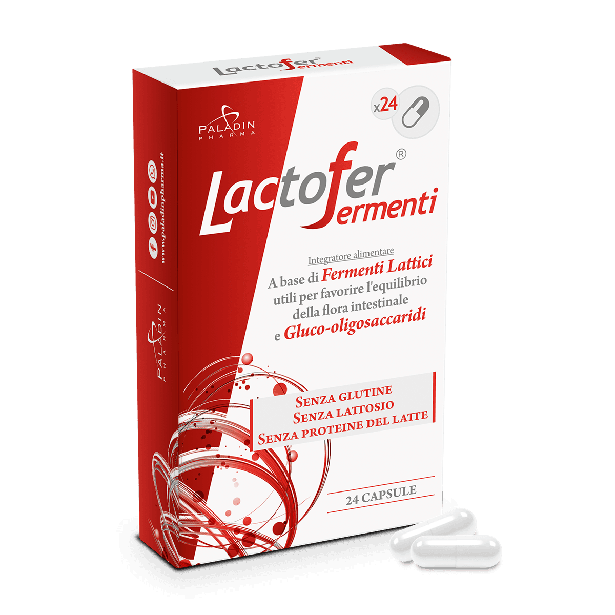 Probióticos con bacterias lácticas – 24 cápsulas | Lactofer Fermenti