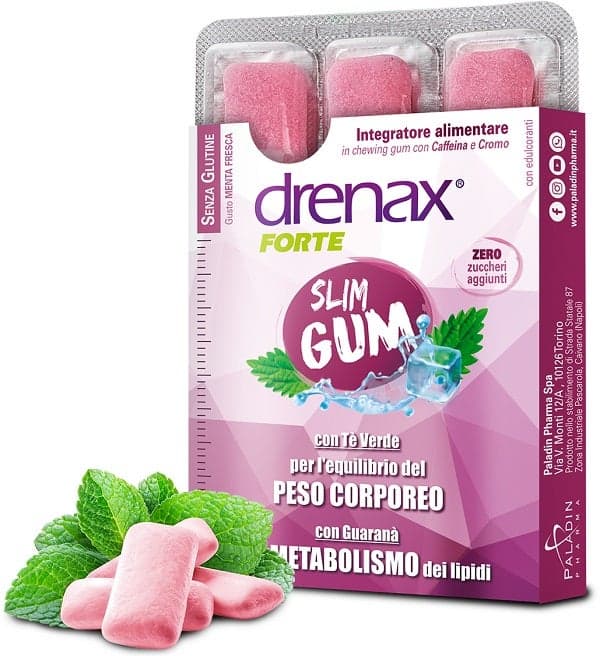 Drenax Slim Chicles para el Control del Peso – 9 chicles