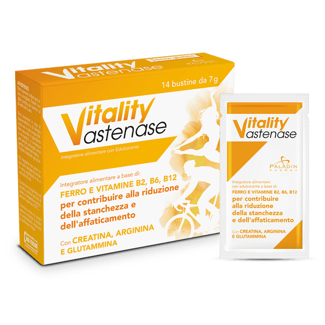 Vitality Astenase – Creatina + L-Arginina, 14 sobres
