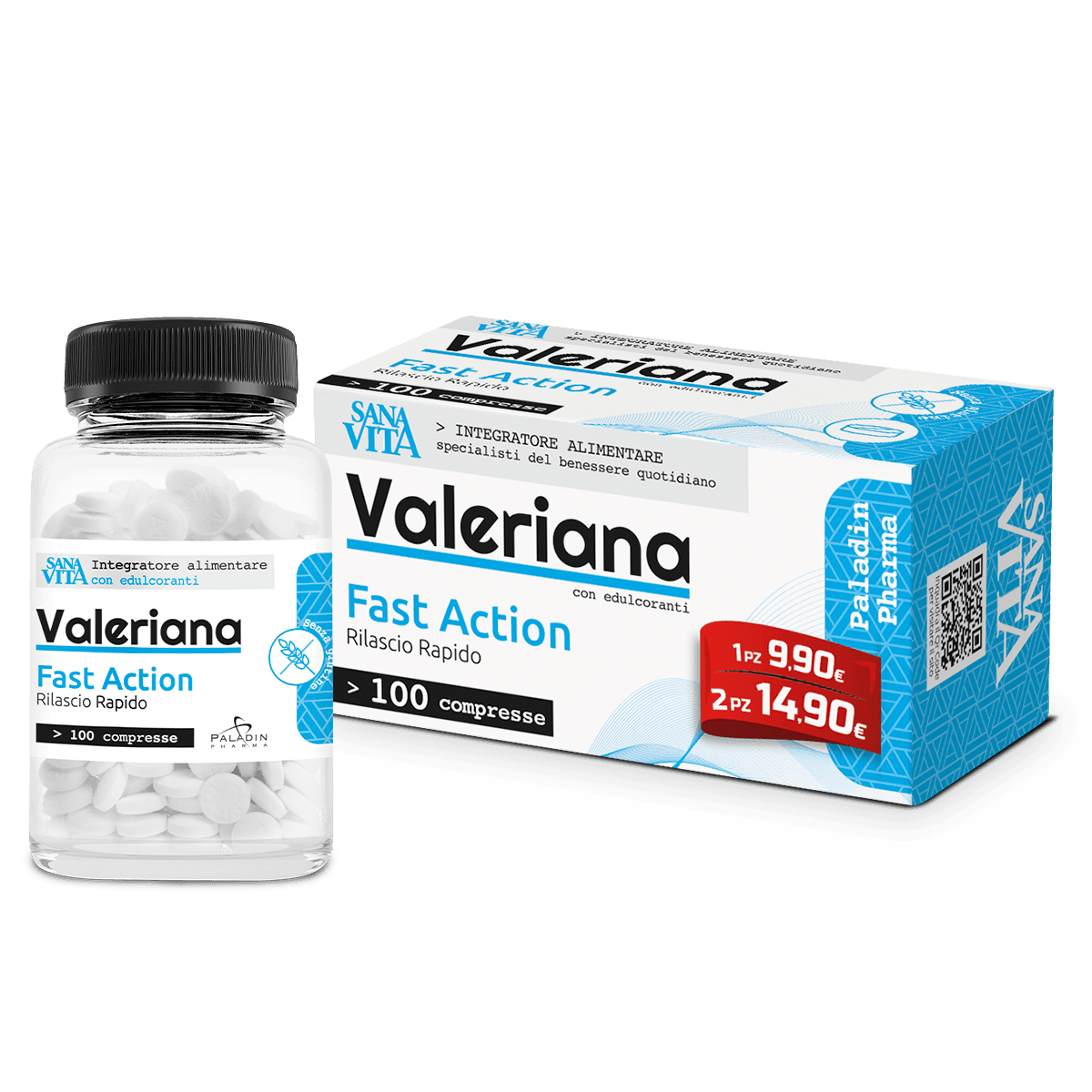 Sanavita Valeriana – 100 comprimidos