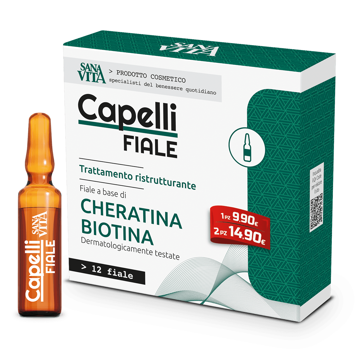 Sanavita Cabello – 12 ampollas