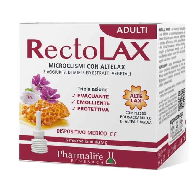 Pharmalife Research Rectolax Adulti Microenemas – 6 unidades para adultos
