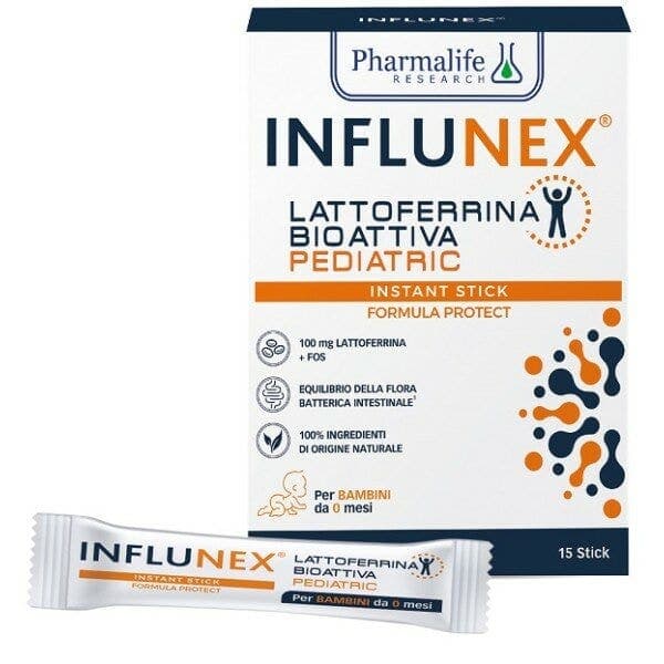 Influnex Lactoferrina – 15 sticks | Pharmalife Research