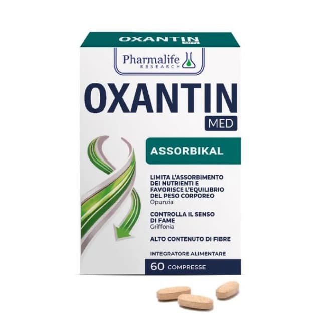 Oxantin Med Assorbikal con Chitosán + Opuntia + Griffonia – 60 comprimidos