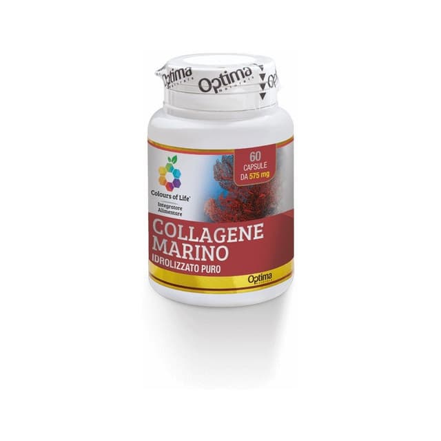 Colágeno marino hidrolizado – 60 cápsulas | Optima Naturals