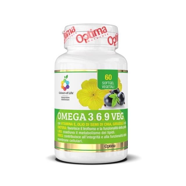 Omega 3-6-9 Veg – 60 cápsulas blandas | Optima Naturals