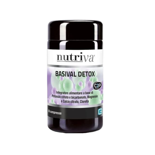 Potasio 300 mg + Magnesio – 60 comprimidos | Nutriva Basival Detox